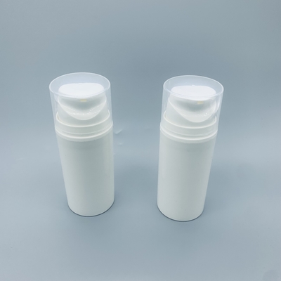 Distribuzione senz'aria di plastica bianca dei cosmetici della bottiglia della stampa pp