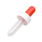 imballaggio di plastica della pipetta del contagoccia della bottiglia della testa rossa 0.25ml