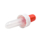 imballaggio di plastica della pipetta del contagoccia della bottiglia della testa rossa 0.25ml