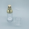 La pompa senz'aria cosmetica di plastica trasparente dell'oro imbottiglia 30ML d'imballaggio sotto vuoto