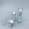 Bottiglia senz'aria d'imballaggio cosmetica trasparente d'argento della pompa della lozione dell'essenza pp della lozione